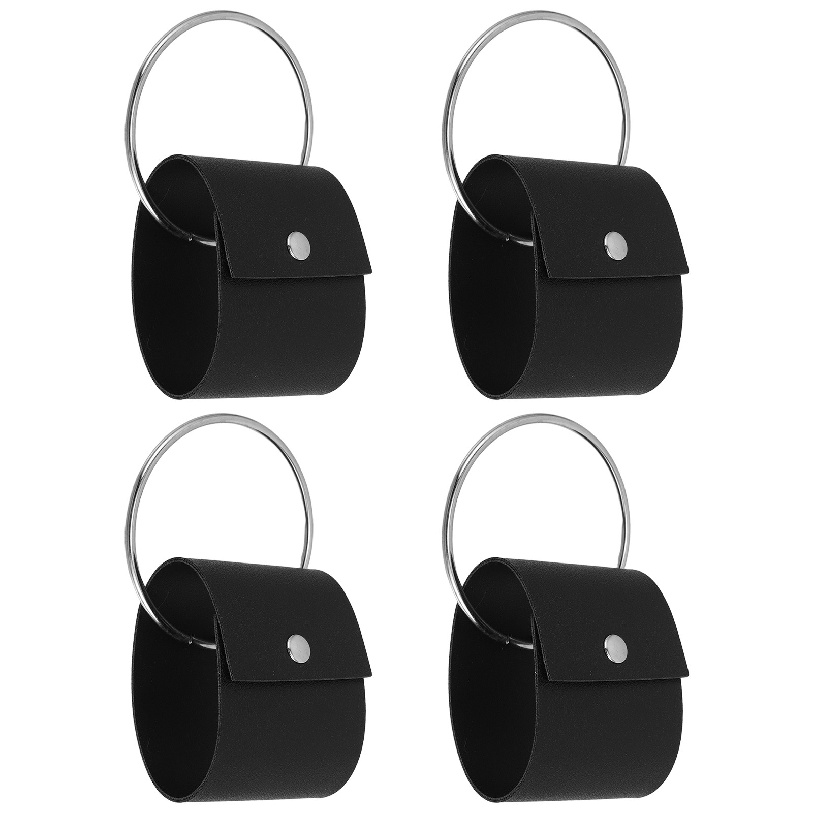 Dish Glove Rubber - 4 Stück PU-Handtuchringhalter, eleganter, platzsparender Handtuchclip-Organizer,