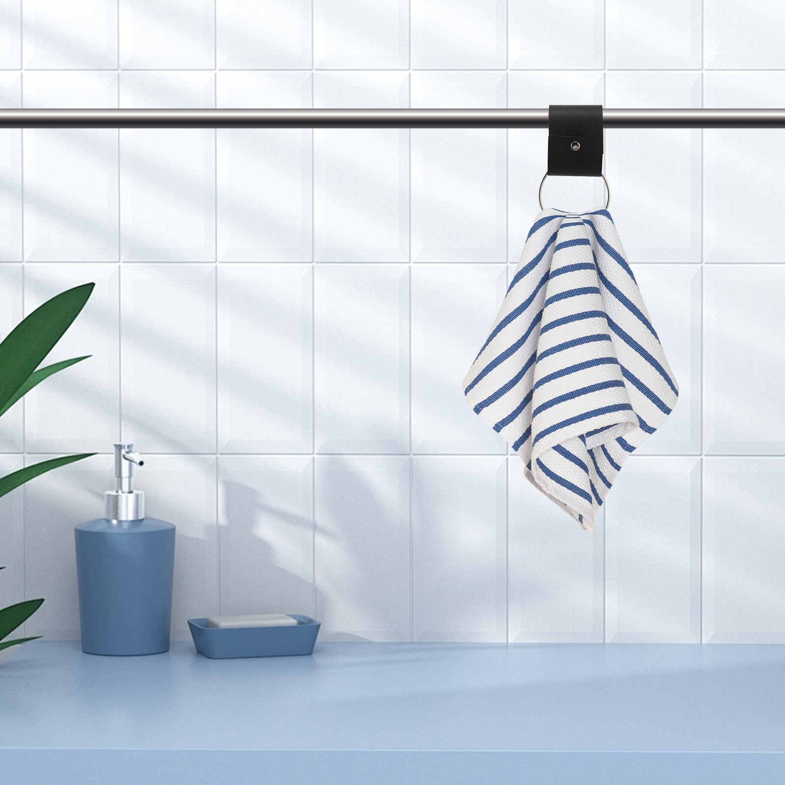 4 Stück PU-Handtuchringhalter, – Dish Glove Rubber Bewertung und Preis