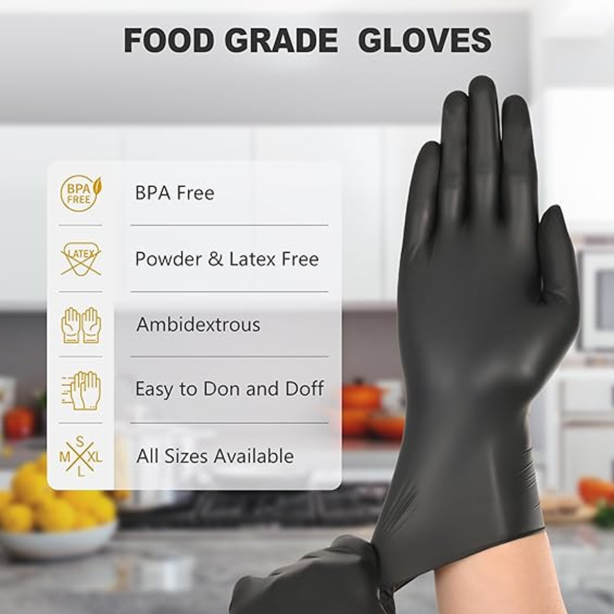 Robuste Schwarze Einweg-Nitril – Latex Disposable Glove Bewertung und Preis